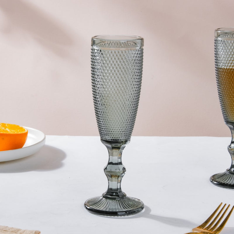 Mimosa Glass Grey Set Of 6 150 ml