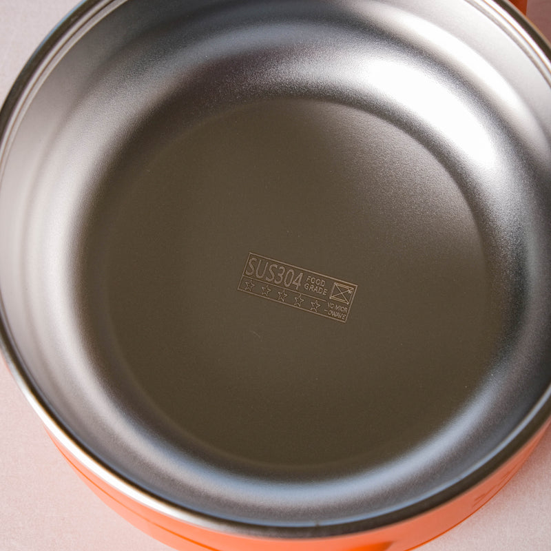 Stay Warm Steel Bowl With Suction Base Orange 350 ml - Kids Lunch Box