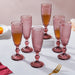 Rose Mimosa Glass Mauve Set Of 6 150 ml