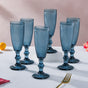 Mimosa Glass Blue Set Of 6 150 ml