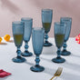 Mimosa Glass Blue Set Of 6 150 ml