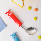 Stainless Steel Kids Feeding Spoon Red