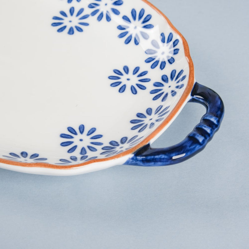 Daisy Tray - Ceramic platter, serving platter, fruit platter | Plates for dining table & home decor