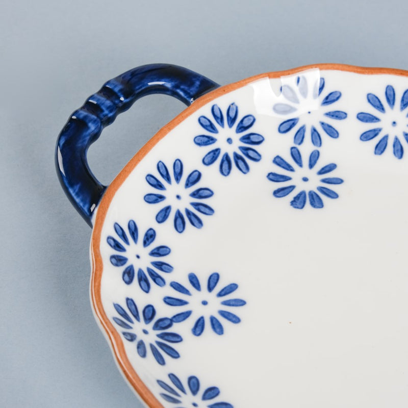 Daisy Tray - Ceramic platter, serving platter, fruit platter | Plates for dining table & home decor