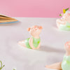 Piggy Miniature Decor Yoga Showpiece Set Of 6 - Showpiece | Home decor item | Room decoration item