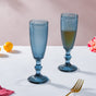 Mimosa Glass Blue Set Of 6 150 ml