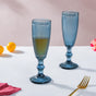 Mimosa Glass Blue Set Of 6 150 ml