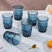 Everyday Drinking Glass Blue Set Of 6 250 ml