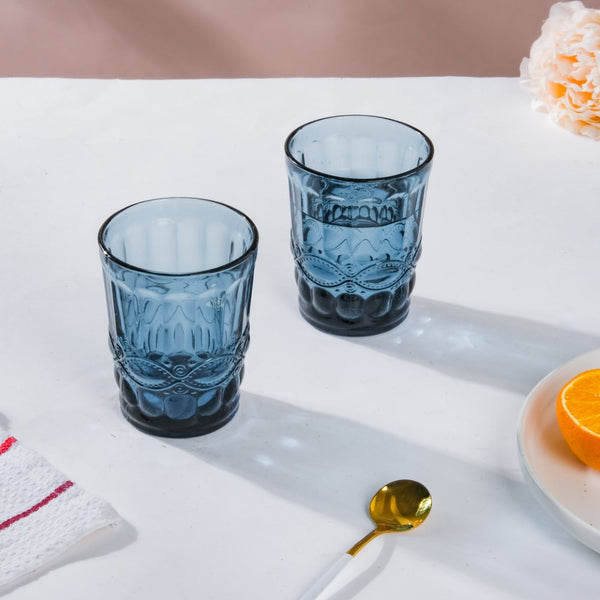 Everyday Drinking Glass Blue Set Of 6 250 ml