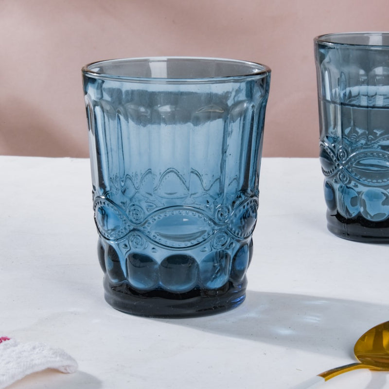 Everyday Drinking Glass Blue Set Of 6 250 ml