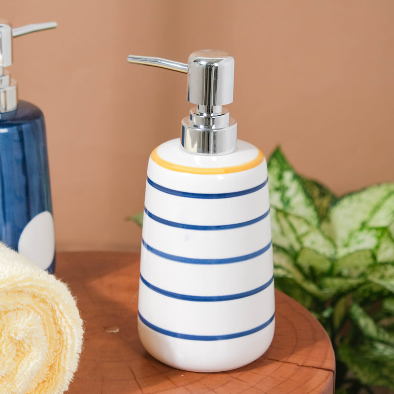 Nitori Sailor Striped Dispenser With Nozzle 450ml