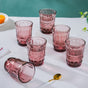 Rose Everyday Drinking Glass Mauve Set Of 6 250 ml