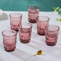 Rose Everyday Drinking Glass Mauve Set Of 6 250 ml