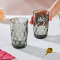 Crystal Tumbler Grey Large Set Of 6 350 ml