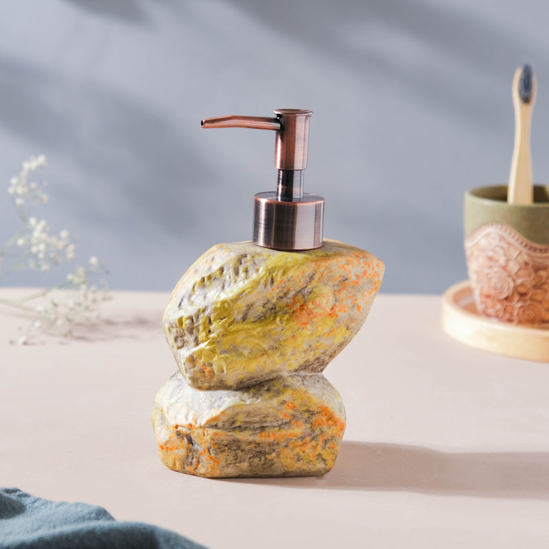 Carnelia Yellow And Green Ceramic Dispenser With Nozzle 400ml