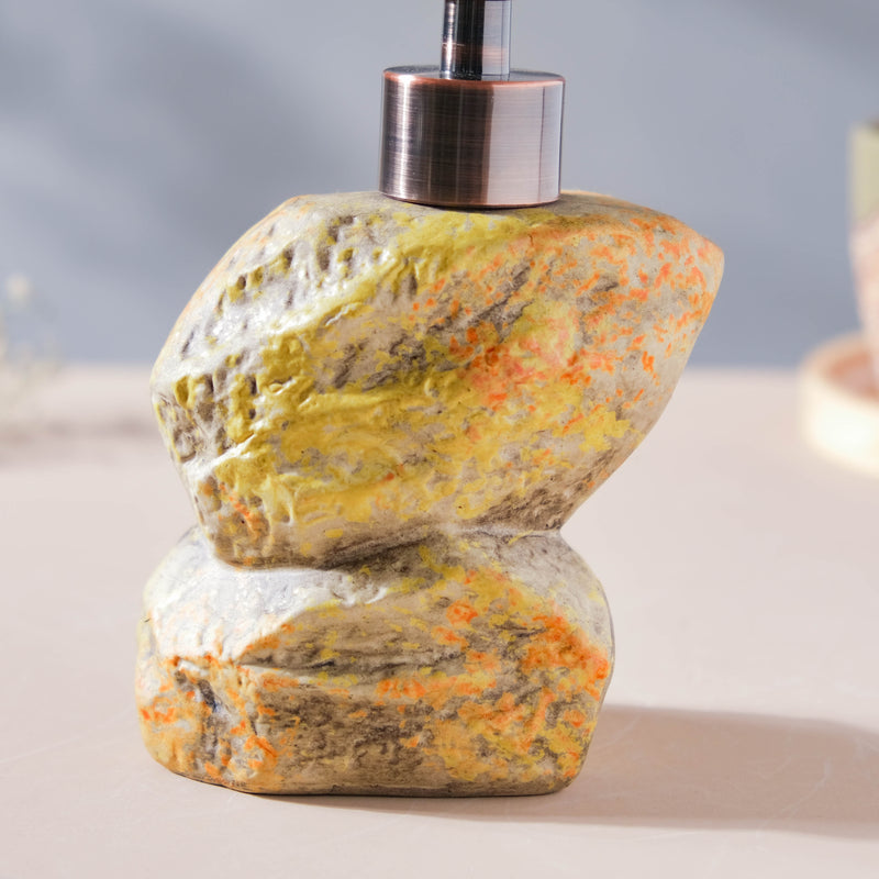 Carnelia Yellow And Green Ceramic Dispenser With Nozzle 400ml
