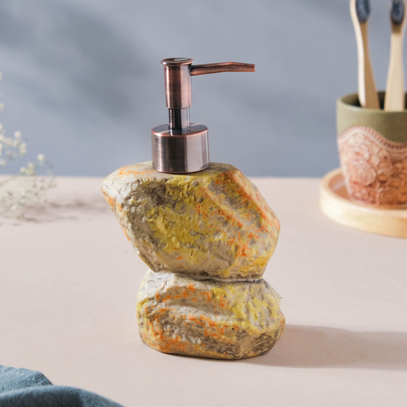 Carnelia Yellow And Green Ceramic Dispenser With Nozzle 400ml