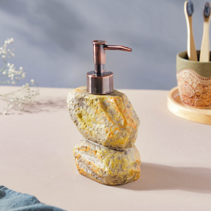 Carnelia Yellow And Green Ceramic Dispenser With Nozzle 400ml