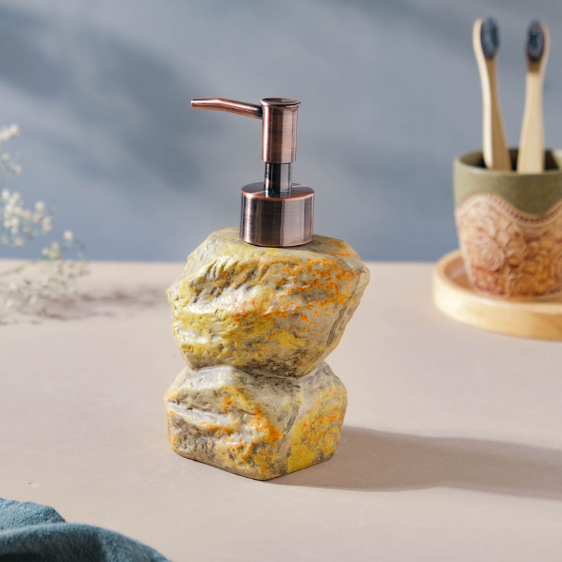 Carnelia Yellow And Green Ceramic Dispenser With Nozzle 400ml