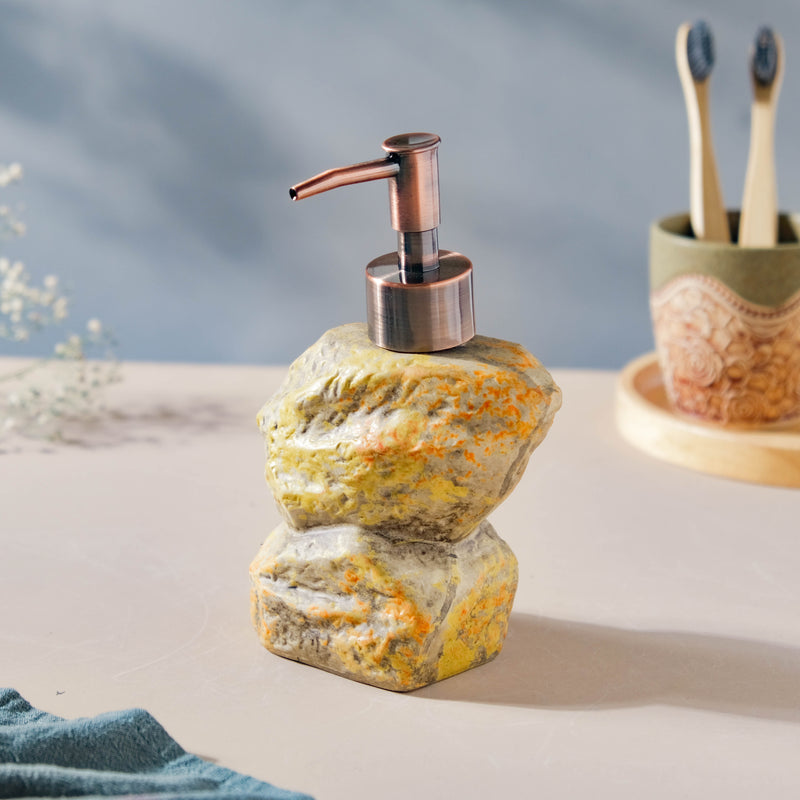 Carnelia Yellow And Green Ceramic Dispenser With Nozzle 400ml