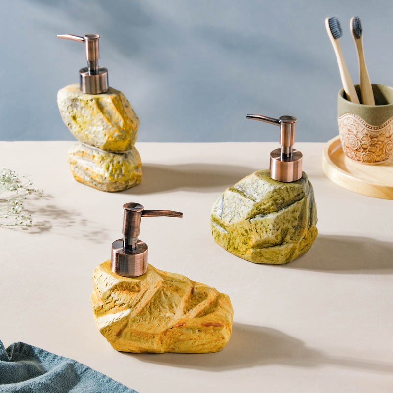 Carnelia Yellow And Green Ceramic Dispenser With Nozzle 400ml
