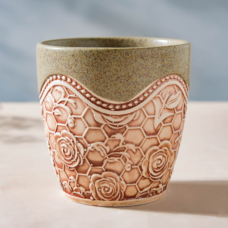 Vintage Rose Multipurpose Green Tumbler 200ml