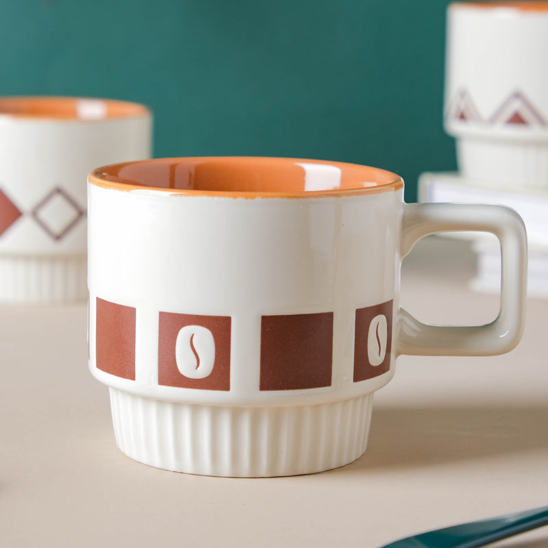 Beige Coffee Mug- Mug for coffee, tea mug, cappuccino mug | Cups and Mugs for Coffee Table & Home Decor