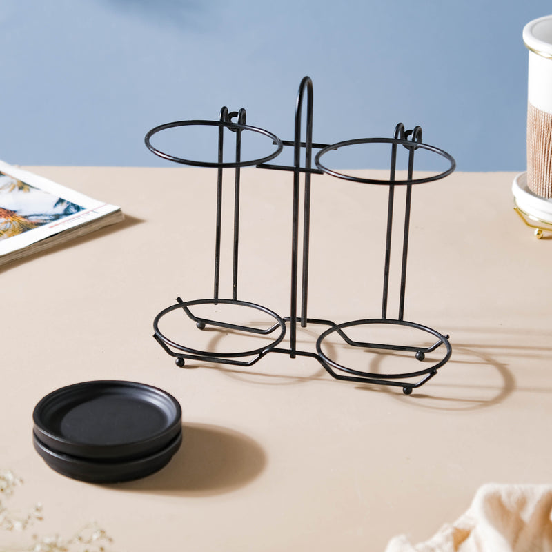Gemini Twin Tumbler Set Of 2 Black - Kitchen Tool