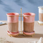 Gemini Twin Tumbler Set Of 2 Pink - Kitchen Tool