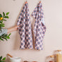 Chequered Soft Tea Towel Set Of 2