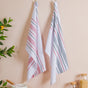 Striped Cotton Kitchen Towel Set Of 2