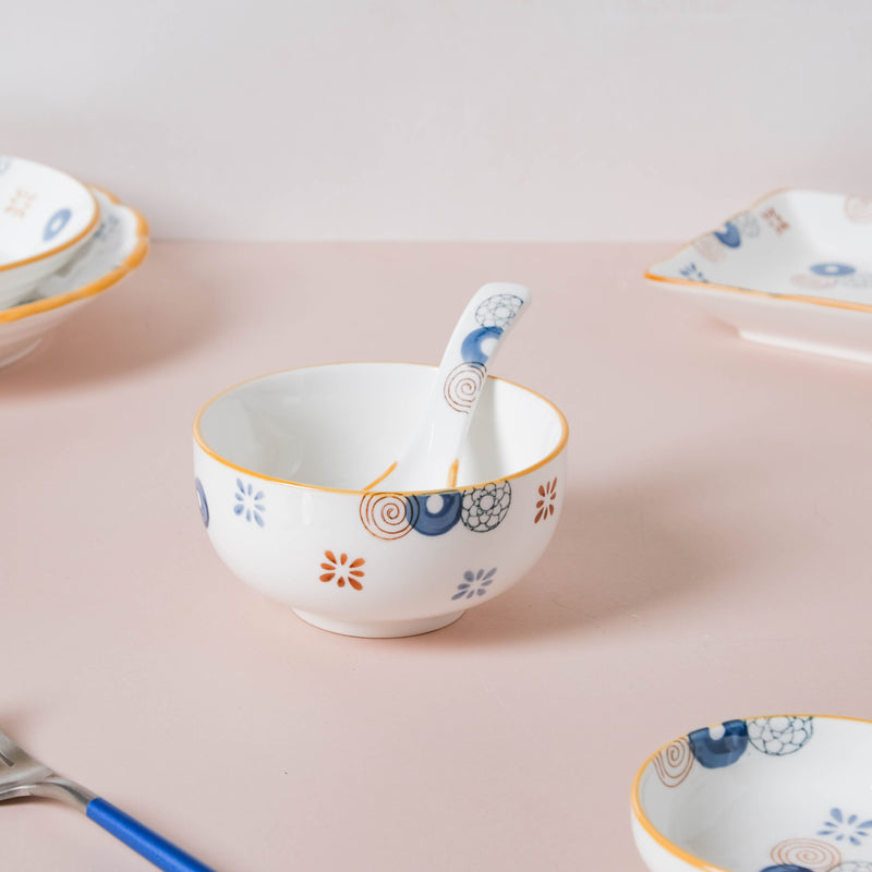 Feliz Abstract 36 Piece Pasta Set For 6