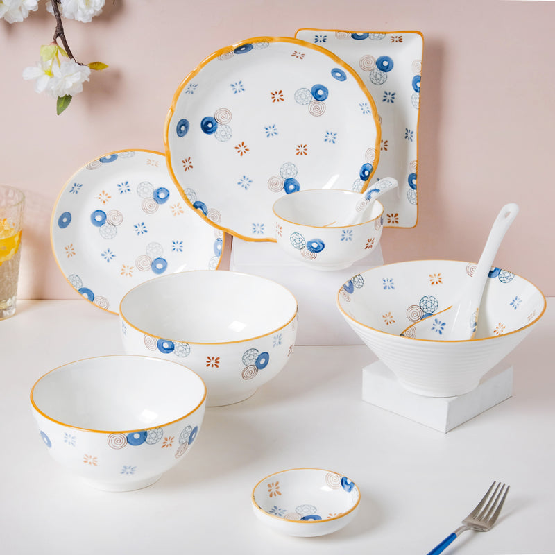 Feliz Abstract 36 Piece Pasta Set For 6