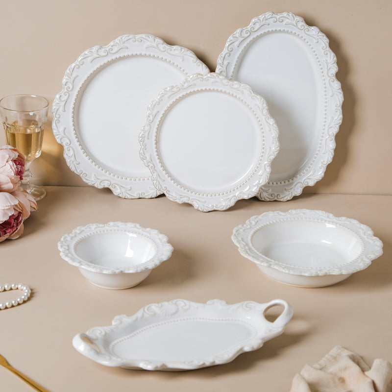 Faye Vintage 22 Piece Dinner Set For 6