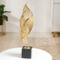 Eternal Flame Sculpture Showpiece Gold