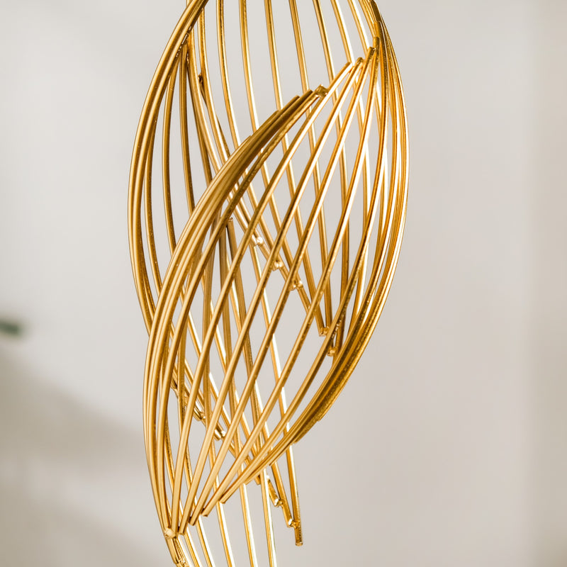 Eternal Flame Sculpture Showpiece Gold Large- Flame Sculpture, Gold Showpiece, Gold Flame Decor, Home Decor, Decor Statue