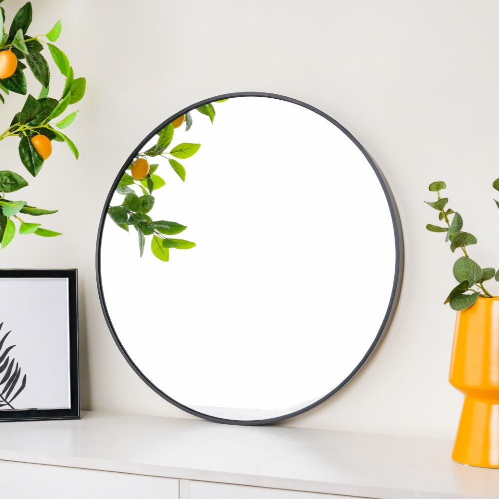 Round Wall Mirror Black 23 Inch Online Premium Wall Mirror