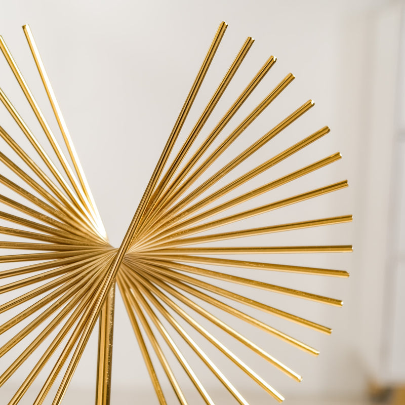 Rising Peacock Decor Showpiece Gold Large