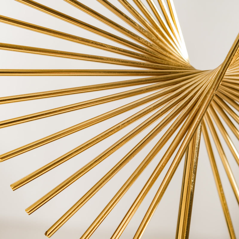 Rising Peacock Decor Showpiece Gold Large