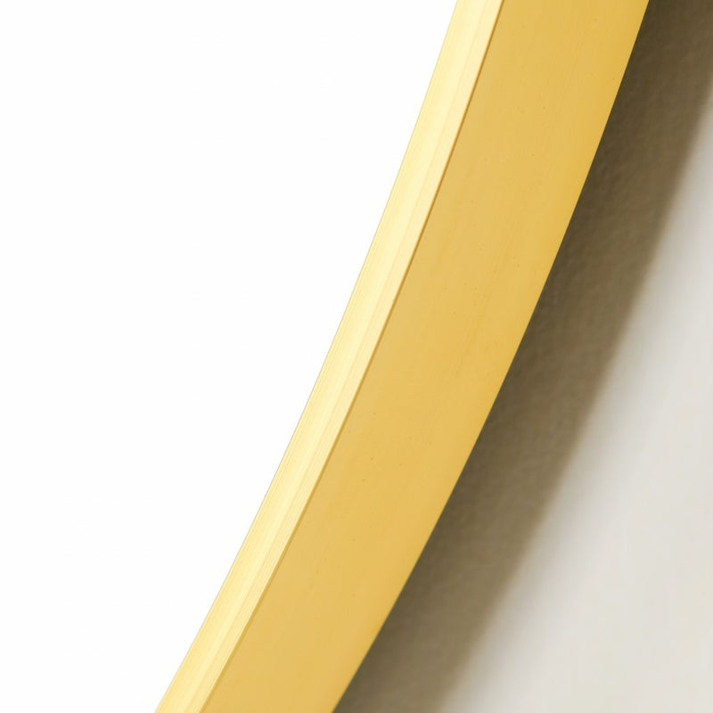 Round Metal Wall Mirror Gold 15 Inch - Wall mirror for home decor | Living room, bathroom & bedroom decoration ideas