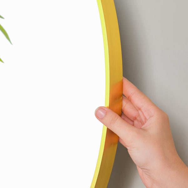 Round Vanity Mirror Gold 27 Inch