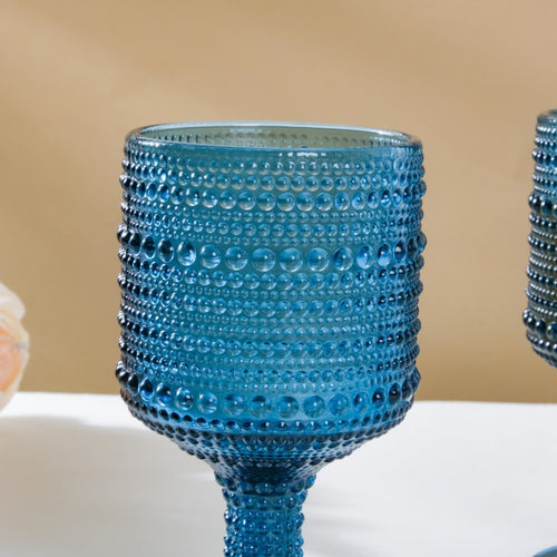 Zesty Wine Glass Blue Set Of 6 250ml