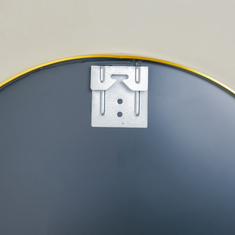 Round Metal Wall Mirror Gold 15 Inch - Wall mirror for home decor | Living room, bathroom & bedroom decoration ideas