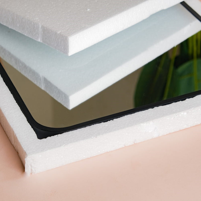 Bathroom Mirror Black 27 x 20 Inches - Wall mirror for home decor | Living room, bathroom & bedroom decoration ideas