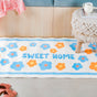 Large Blue Flower Floor Runner