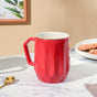 Flame Red Ceramic Mug 350 ml- Mug for coffee, tea mug, cappuccino mug | Cups and Mugs for Coffee Table & Home Decor