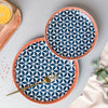 Floret Ceramic Snack Plate 7.5 Inch - Serving plate, snack plate, dessert plate | Plates for dining & home decor