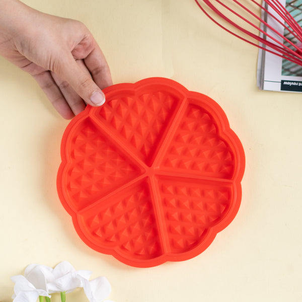 Silicone Waffles Pan Cake Baking Baked Muffin Cake Chocolate Mold Mould  Tray Red 7426815777891