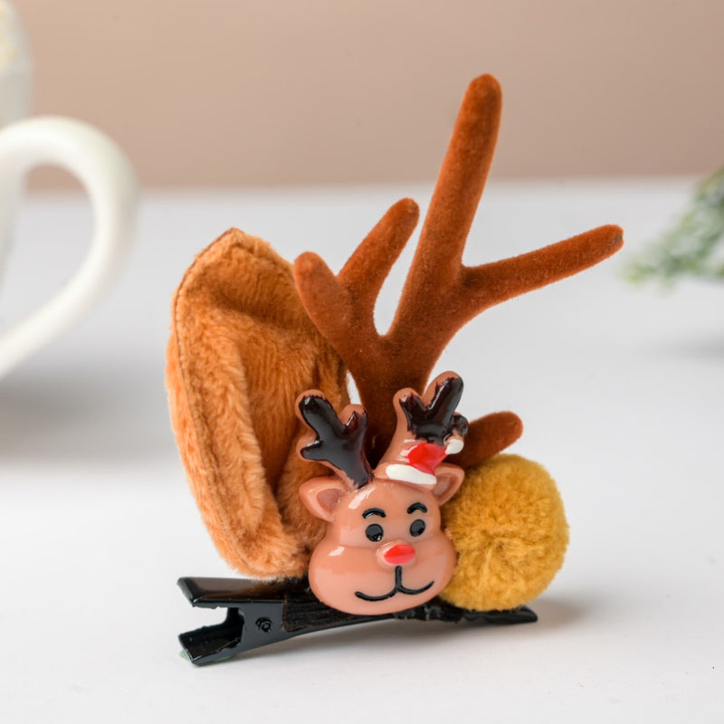Christmas Reindeer Hairclip Set of 2