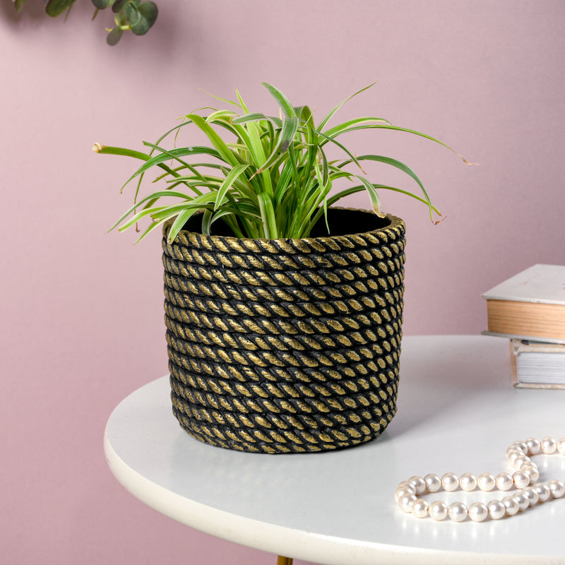Ceramic Rope Planter Pot - Indoor planters and flower pots | Home decor items